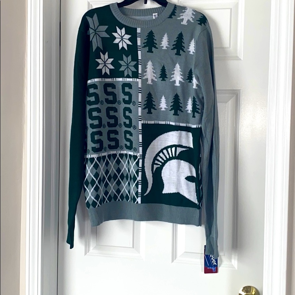 NWT Michigan State Christmas Sweater